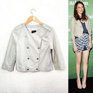 Joie womans lamb leather jacket medium silk lined BoxL